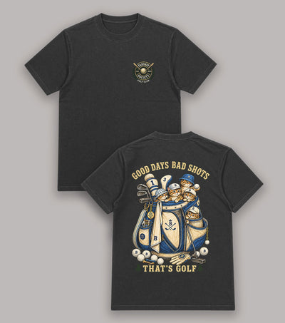 Good Days Bad Shots Cat Golf T-Shirt