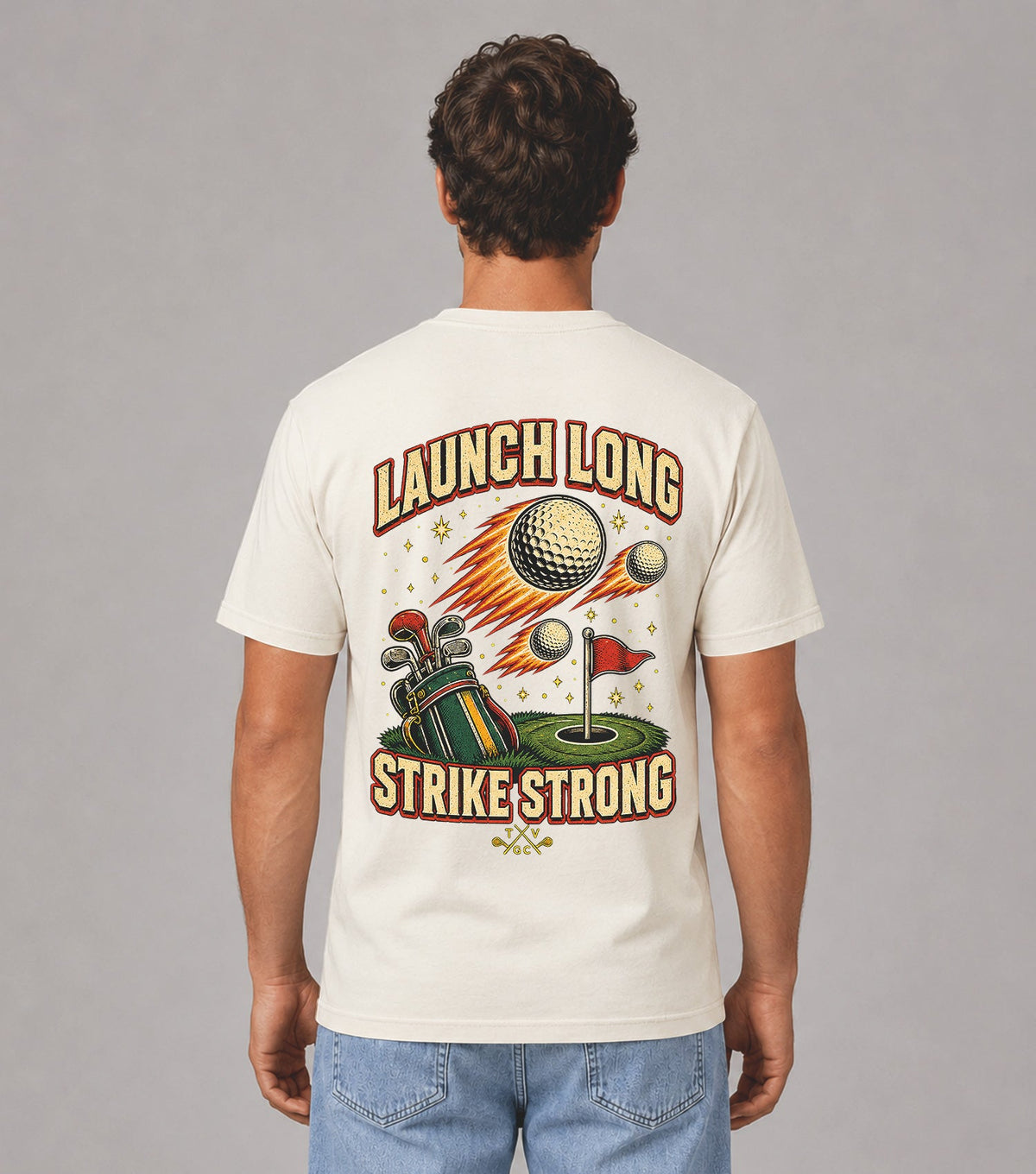 Launch Long Strike Strong Golf T-Shirt