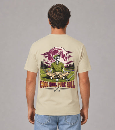 Cool Soul Pure Roll Skeleton Golf T-Shirt