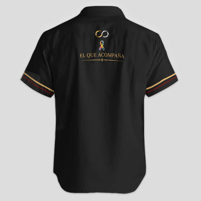 Autism Awareness Polo Shirt for Men – El Que Acompaña Infinity Ribbon Support Shirt