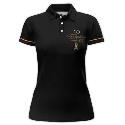 Autism Awareness Polo Shirt for Men – El Que Acompaña Infinity Ribbon Support Shirt