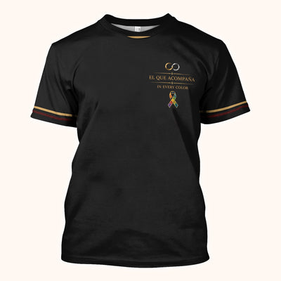 Autism Awareness Polo Shirt for Men – El Que Acompaña Infinity Ribbon Support Shirt