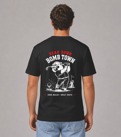 Bear Down Bomb Town Golf T-Shirt