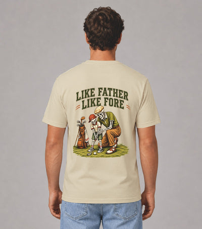 Like Father Like Fore Skeleton Golf T-Shirt