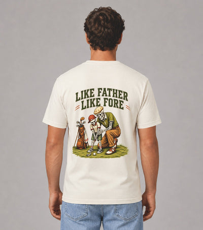 Like Father Like Fore Skeleton Golf T-Shirt
