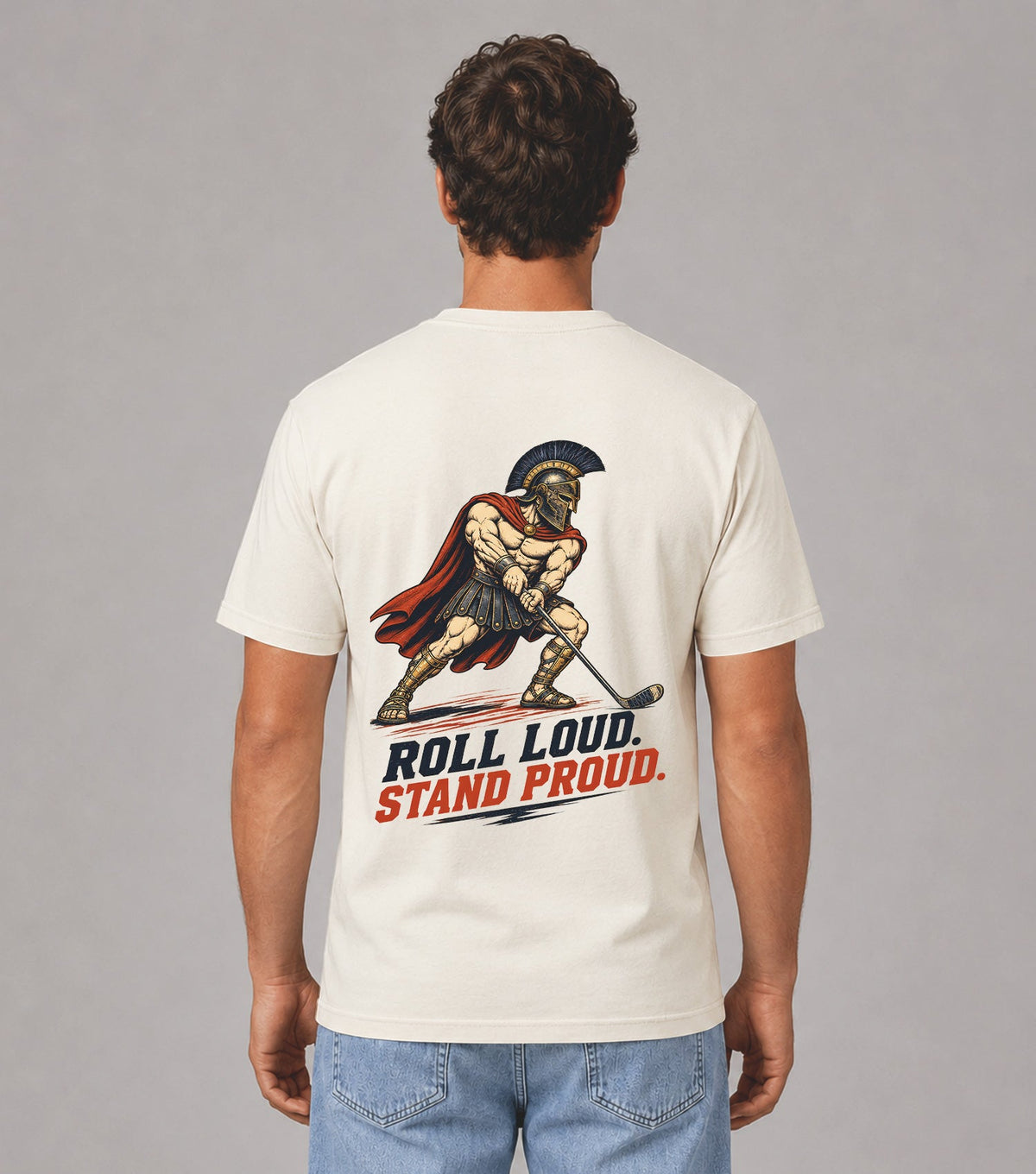 Roll Loud Stand Proud Spartan Golf T-Shirt