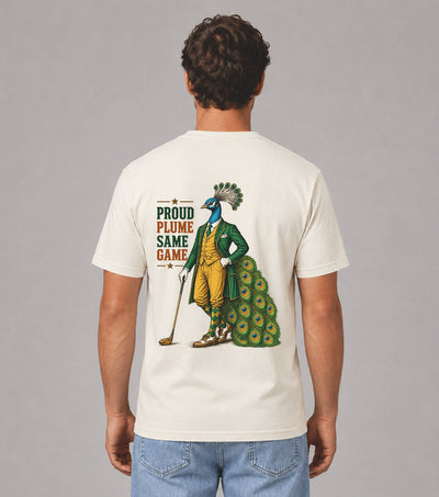Proud Plume Same Game Peacock Golf T-Shirt