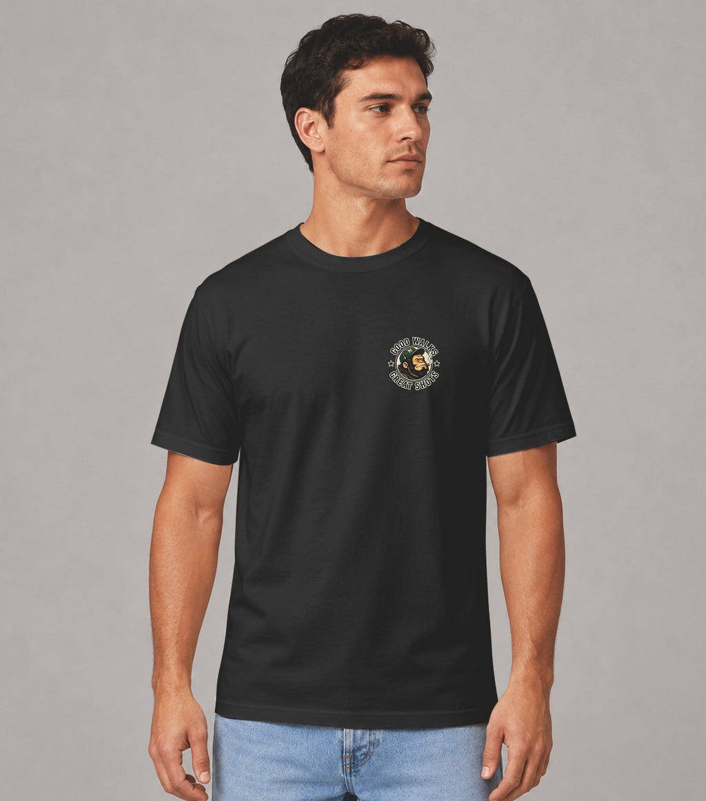 Drive Hard Live Easy Bigfoot Golf T-Shirt