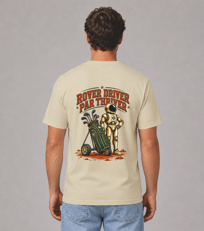Rover Driver Par Thriver Astronaut Golf T-Shirt