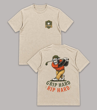 Grip Hard Rip Hard Gorilla Golf T-Shirt