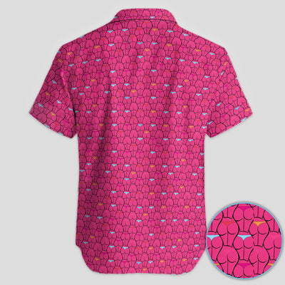 Funny Booty Pattern Polo Shirt for Men – Cheeky Retro Party Polo