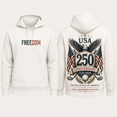 USA 250th Anniversary Golf Shirt for Men – Freedom Patriotic 1776–2026 Golf Polo for 4th of July