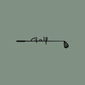 Golf Stick Line Art