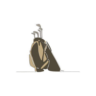 Golf Bag with Golf Sticks