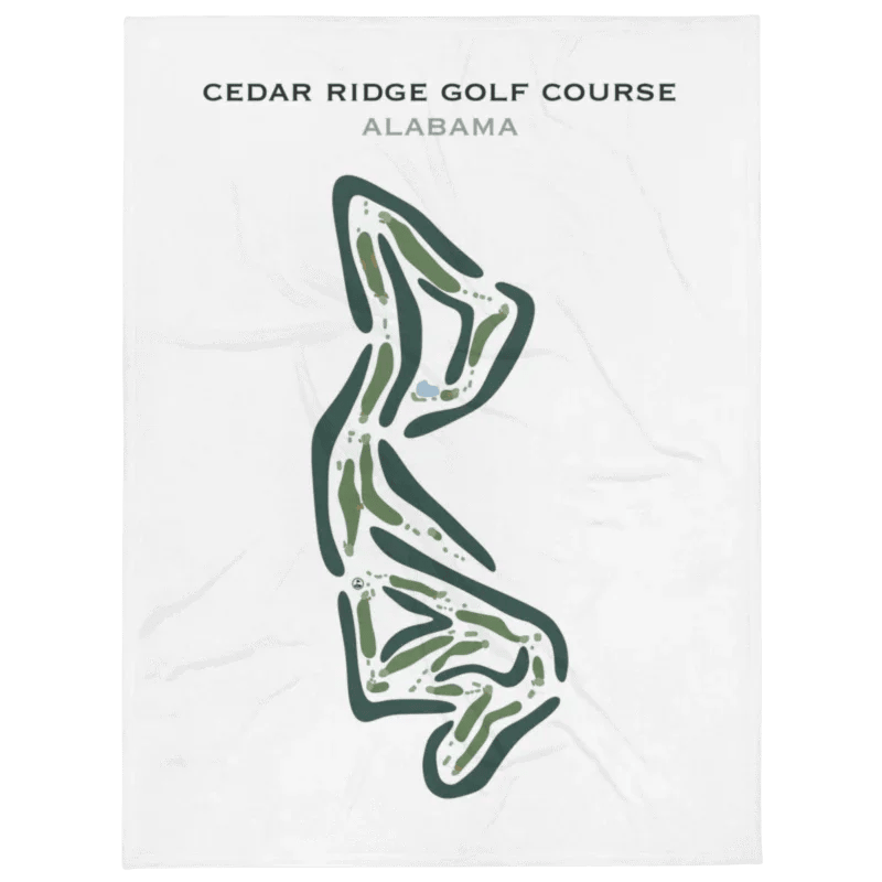 Cedar Ridge Golf Course, Alabama - Printed Golf Course
