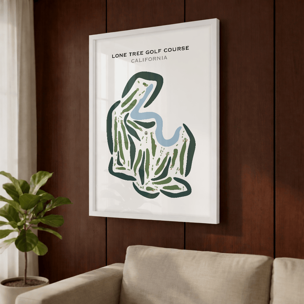 Lone Tree Golf Course, California - Printed Golf Course
