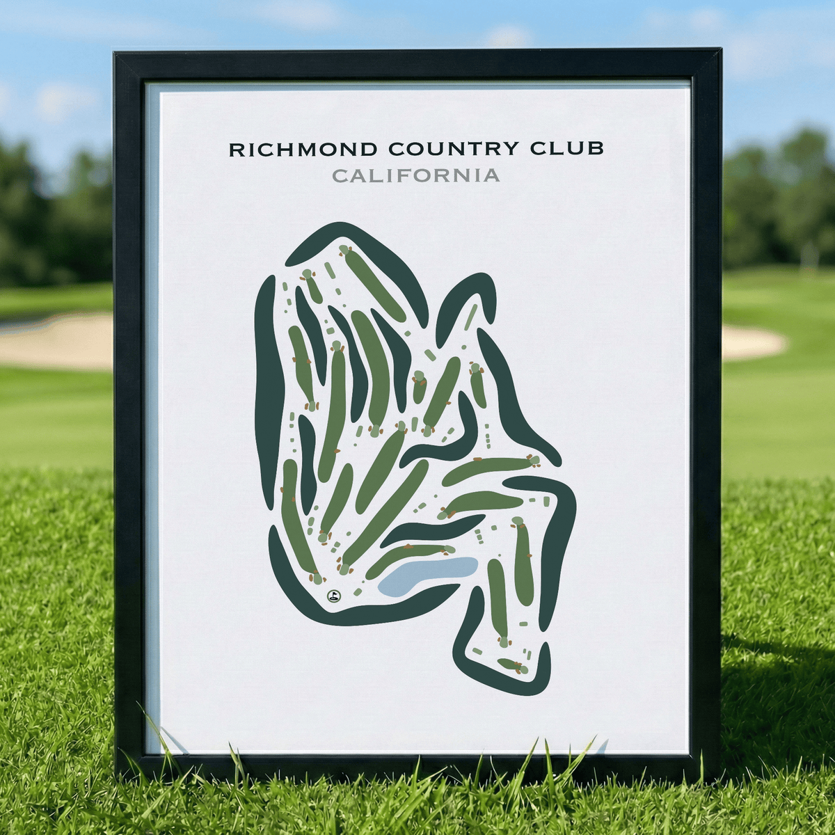 Richmond Country Club, California - Printed Golf Course