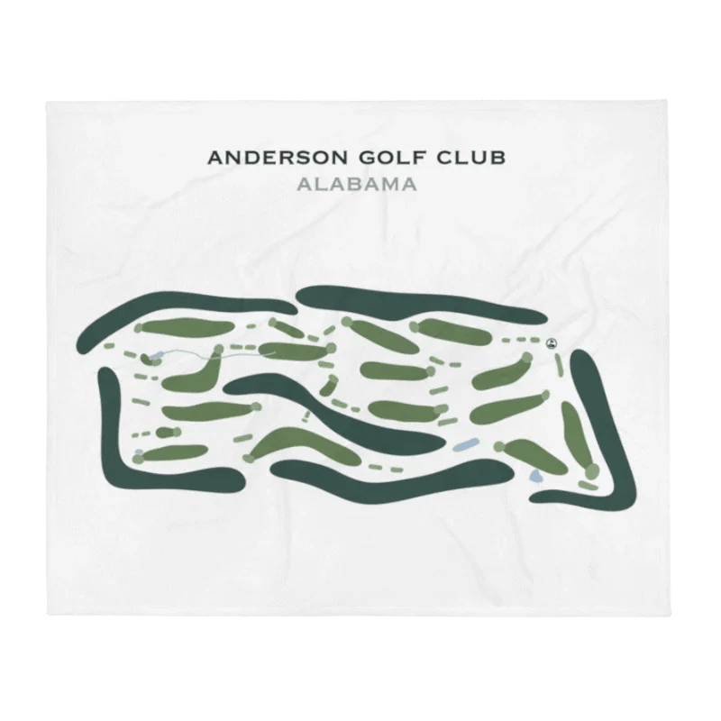 Anderson Golf Club, Alabama - Printed Golf Course