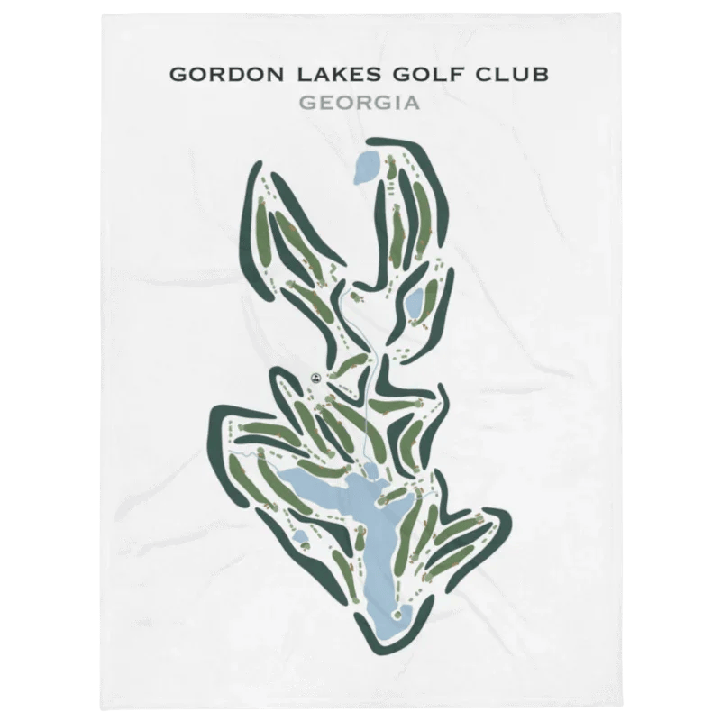 Gordon Lakes Golf Club, Georgia - Printed Golf Course