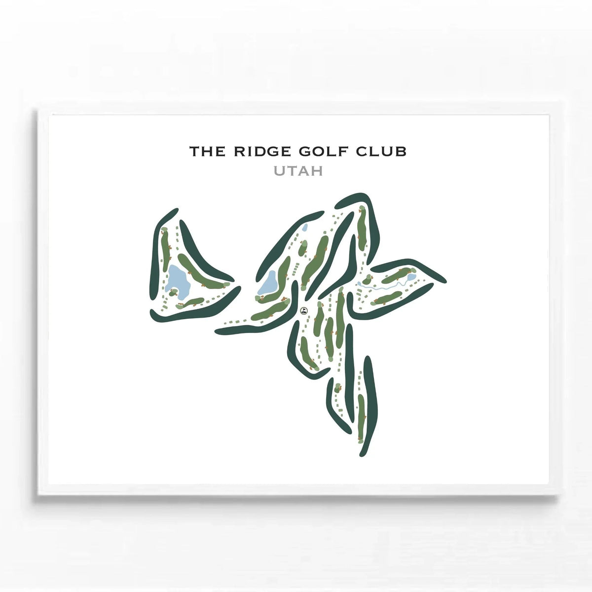The Ridge Golf Club, Utah - Printed Golf Course