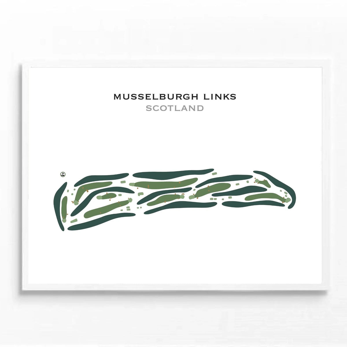 Musselburgh Links, Scotland - Printed Golf Course