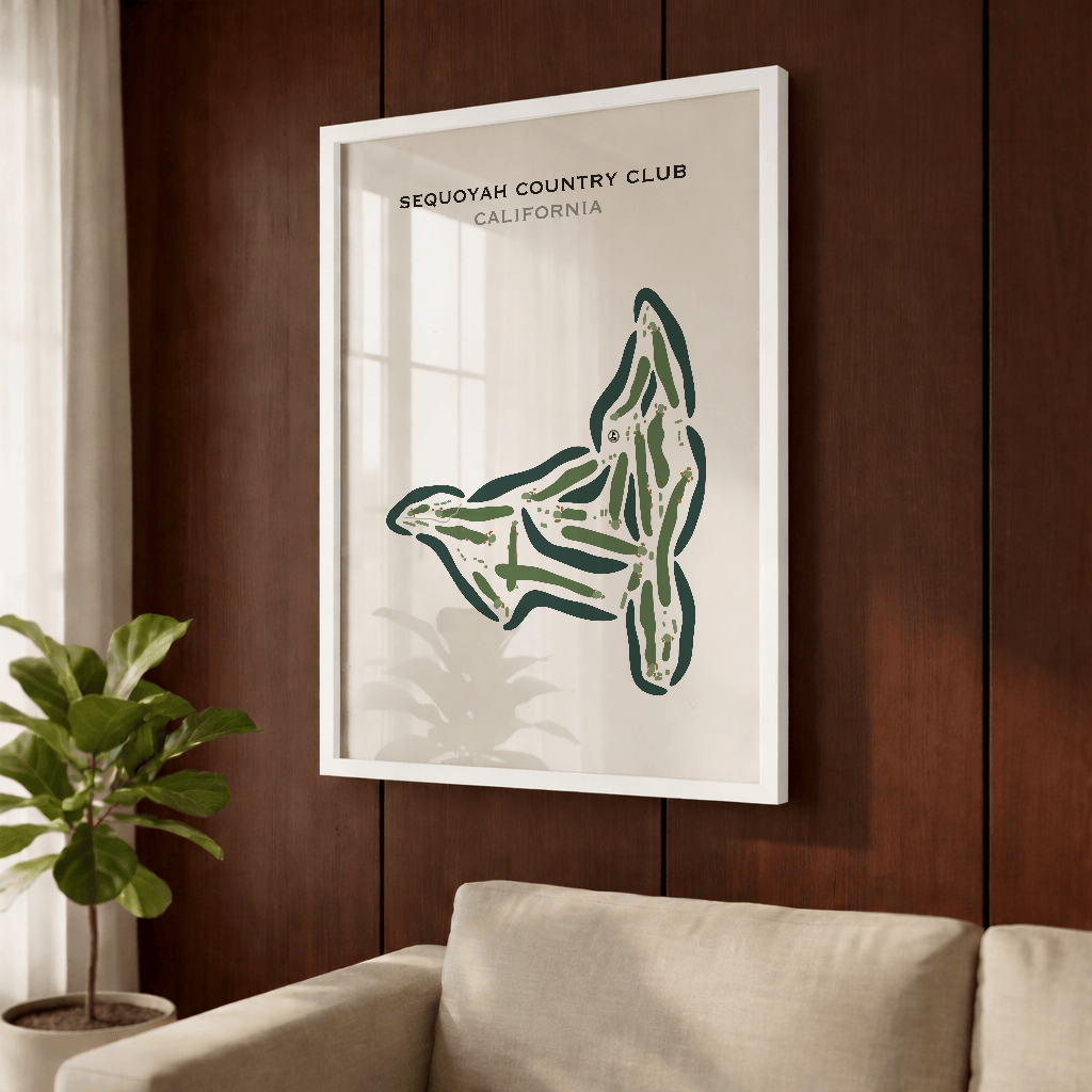 Sequoyah Country Club, California - Printed Golf Course