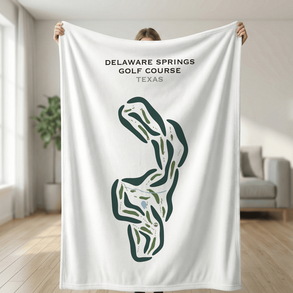 Delaware Springs Golf Course, Texas - Printed Golf Course