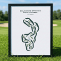 Delaware Springs Golf Course, Texas - Printed Golf Course