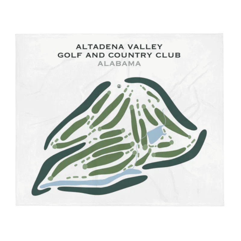 Altadena Valley Golf & Country Club, Alabama - Printed Golf Course