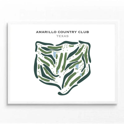 Amarillo Country Club, Texas - Printed Golf Course