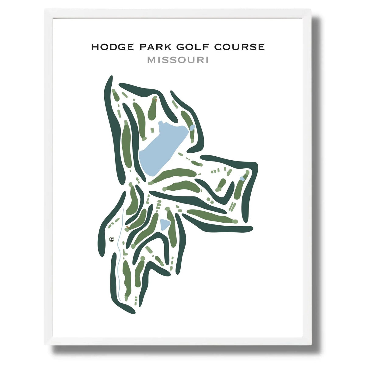 Hodge Park Golf Course, Missouri - Printed Golf Course