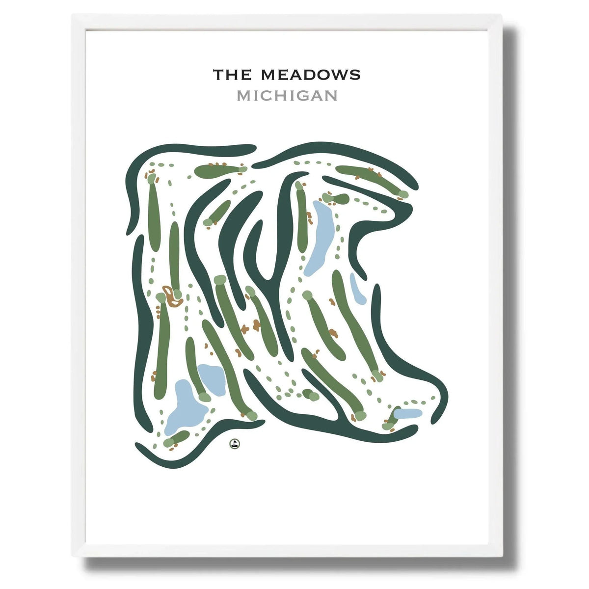 The Meadows, Michigan - Printed Golf Course