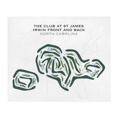 The Club At St. James Irwin, Front & Back, North Carolina - Printed Golf Course