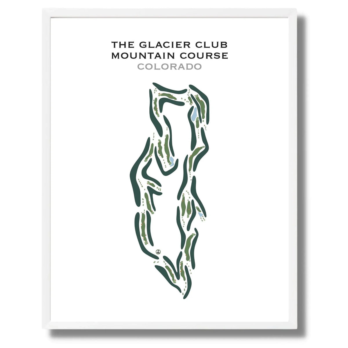 The Glacier Club, Mountain Course, Colorado - Printed Golf Course