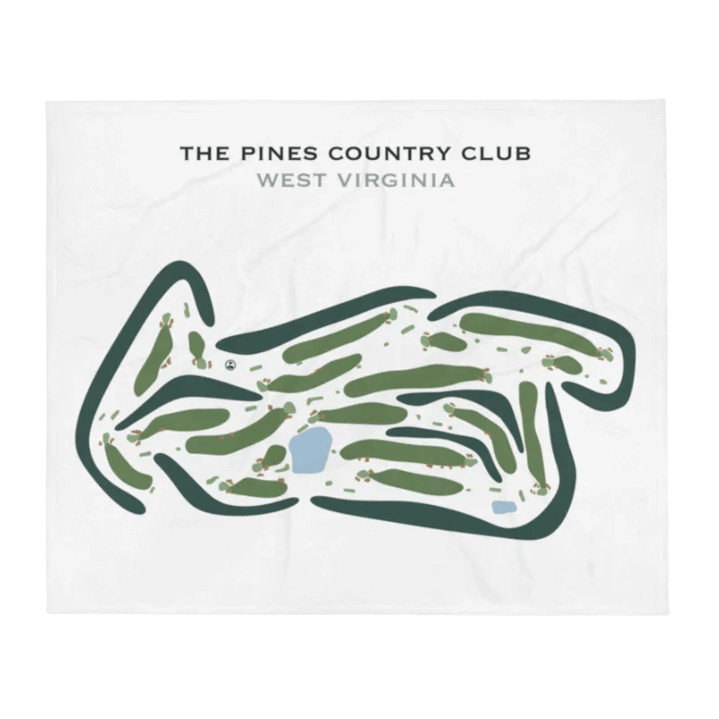 The Pines Country Club, West Virginia - Printed Golf Course