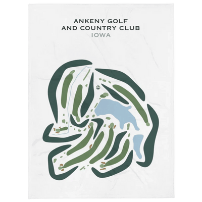 Ankeny Golf and Country Club, Iowa - Printed Golf Course