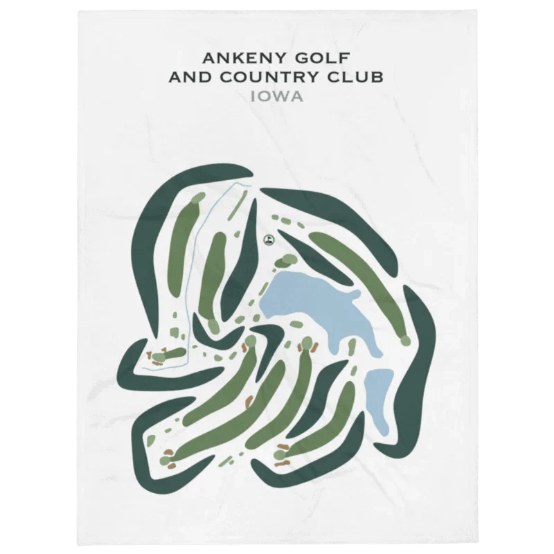 Ankeny Golf and Country Club, Iowa - Printed Golf Course