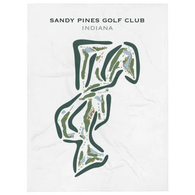 Sandy Pines Golf Club, Indiana - Printed Golf Course