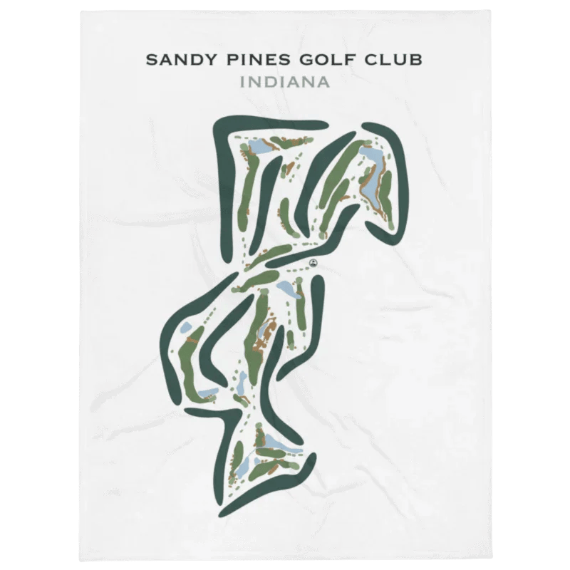 Sandy Pines Golf Club, Indiana - Printed Golf Course
