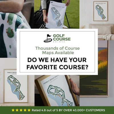 Custom Gradient Golf Course Map Design
