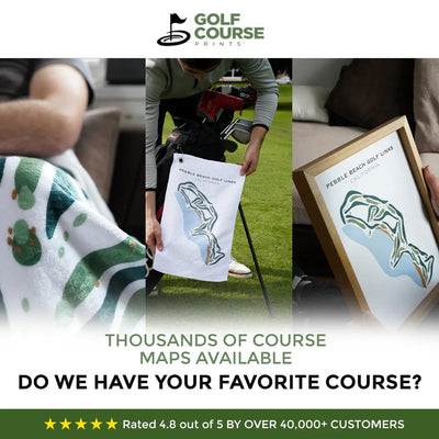 Custom Gradient Golf Course Map Design