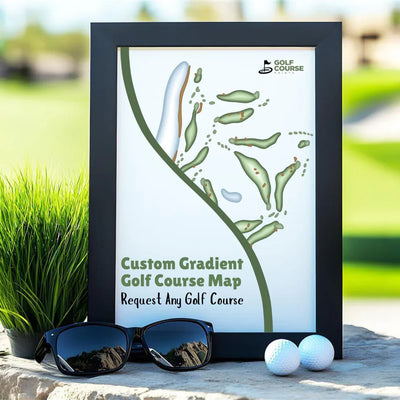 Custom Gradient Golf Course Map Design