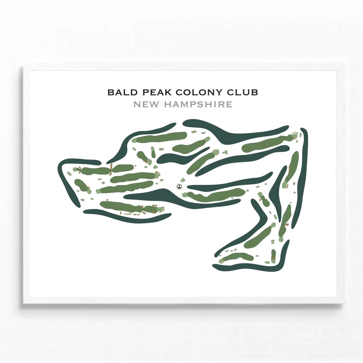 Bald Peak Colony Club, New Hampshire - Printed Golf Course