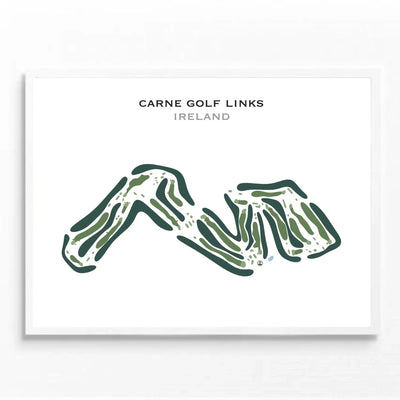 Carne Golf Links, Ireland - Printed Golf Course