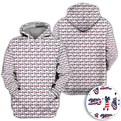 USA 250th Anniversary Golf Polo Shirt For Women, Patriotic Golfer Red White Blue 250 Pattern Polo, Golfer Gift