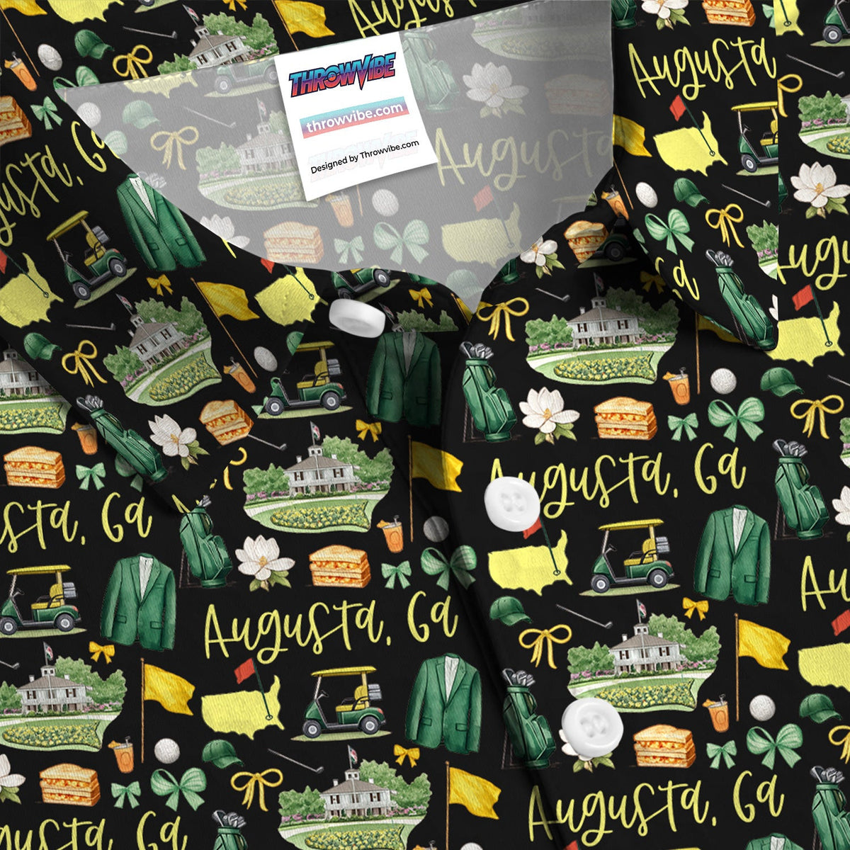 Masters Augusta Golf Pattern Shirt, Augusta National Golf Shirt For Men, Golf Tournament Gift