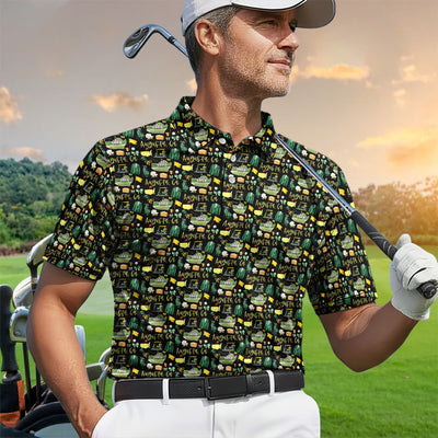 Masters Augusta Golf Pattern Shirt, Augusta National Golf Shirt For Men, Golf Tournament Gift