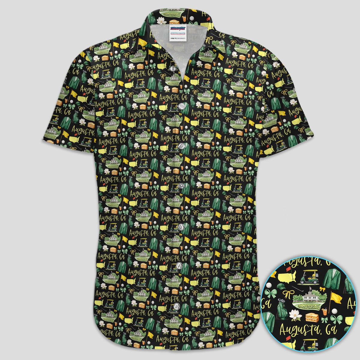 Masters Augusta Golf Pattern Shirt, Augusta National Golf Shirt For Men, Golf Tournament Gift