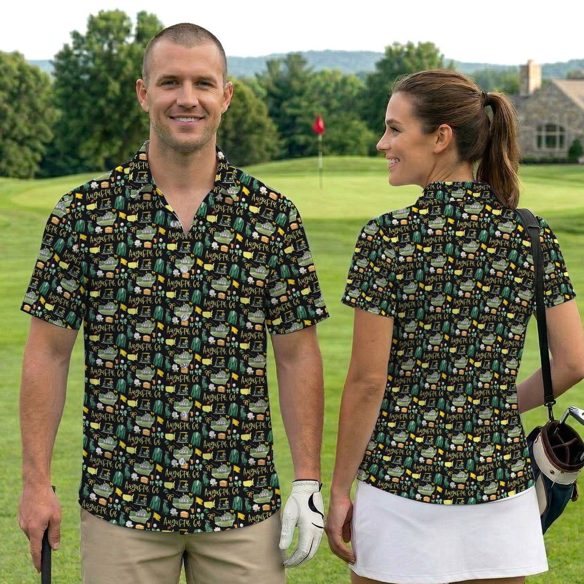 Masters Augusta Golf Pattern Shirt, Augusta National Golf Shirt For Men, Golf Tournament Gift