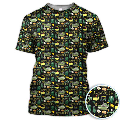 Masters Augusta Golf Pattern Shirt, Augusta National Golf Shirt For Men, Golf Tournament Gift